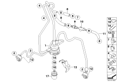 Rozdzielacz paliwa/Regulator ciśnienia (16_0654) dla BMW R 900 RT 10 SF (0330,0340) USA