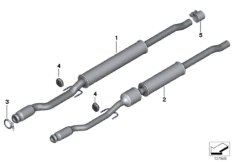 Katalizator/Przednia część tłumika (18_0698) dla MINI Cabrio R57 LCI Cooper Cabrio ECE