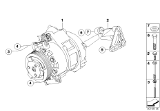 Sprężarka klimatyzacji/Elementy dod. (64_1576) dla BMW X6 E71 X6 35dX SAC ECE