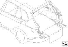 Wykładzina przestrzeni ładunkowej (03_1468) dla BMW X1 E84 X1 18d SAV ECE