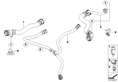 Prowadzenie węży wody ukł. chłodn. (17_0354) dla BMW Z4 E85 Z4 2.0i Roa ECE