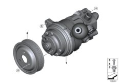 Power steering pump/Adaptive Drive (32_1688) dla BMW X5 E70 X5 3.0si SAV USA