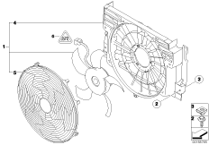 Wentylator sklaplacza klimatyzacji (64_1087) dla BMW X5 E53 X5 4.4i SAV USA