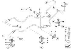 Przewód chłodnicy oleju przekładniowego (17_0402) dla BMW 7' E65 ALPINA B7 Lim USA