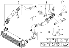 Przewód powietrza doładowania (13_1185) dla BMW 1' E82 M Coupé Cou ECE