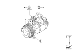 RP sprężarka klimatyzacji (64_1597) dla BMW X1 E84 X1 20dX SAV ECE