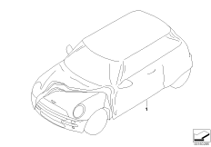 Pokrywa (03_3916) dla MINI R56 LCI Cooper S 3-drzwiowy ECE