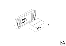Cz. zamienne Accessory Control Menu ACM (03_2452) dla BMW X5 E53 X5 3.0d SAV ECE