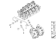 Dopływ oleju sprężarki odśrodkowej (11_4019) dla BMW 7' E65 ALPINA B7 Lim USA