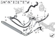 Hydr. układ kier./przewody oleju (32_1725) dla BMW 3' E92 LCI 335xi Cou USA