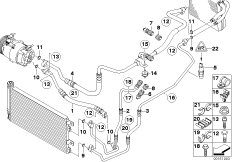 Przewody czynnika chłodniczego (64_1119) dla MINI Cabrio R52 Cooper Cabrio ECE