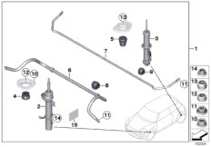 Sports suspension JCW (03_0038) dla MINI R56 LCI Cooper D 1.6 3-drzwiowy ECE