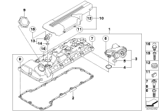 Pokrywa głowicy (11_4115) dla BMW 3' E92 LCI M3 Cou USA