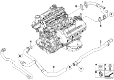 Rurociąg układu chłodniczego (11_4128) dla BMW 3' E92 M3 Cou ECE