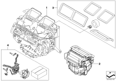 Części obudowy ogrzew./klimatyz. Denso (64_1451) dla BMW 3' E93 LCI 320d Cab ECE