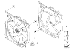 Korpus wentylatora, elementy dod. (17_0305) dla BMW X3 E83 LCI X3 3.0i SAV USA