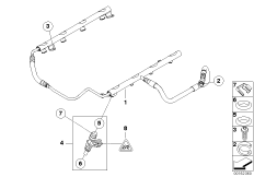 Zawory i przewody instalacji wtryskowej (13_1242) dla BMW 3' E93 LCI M3 Cab ECE