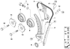 Mechanizm ster.-łańcuch sterujący (11_3189) dla BMW 3' E90 316i Lim ECE