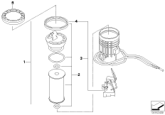 Filtr paliwa/Czujnik poziomu prawy (16_0677) dla MINI R56 LCI Coop.S JCW 3-drzwiowy ECE