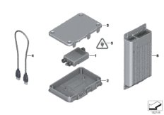 Złącze USB-/Audio (65_1758) dla BMW 3' E90 LCI 325i Lim ECE