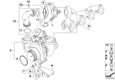Turbosprężarka (11_4144) dla BMW 1' E82 123d Cou ECE