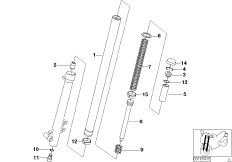 Rurka pion/Amortyzator (31_0771) dla BMW F 800 R (0217,0227) ECE