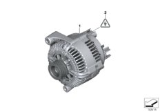 Generatore - Ricambi Usati (12_2541) dla BMW 3' E92 LCI 325i N52N Cou ECE