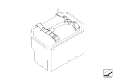 Uchw. do przen. kufrów al./kuf. cent.al. (77_0172) dla BMW R 1200 GS Adve. 10 (0470,0480) USA