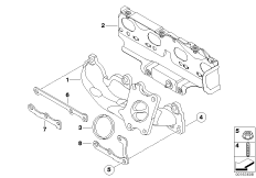 Kolektor wydechowy (11_3945) dla MINI Cabrio R57 Cooper S Cabrio ECE