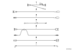 Różne wiązki przewodów (12_2305) dla BMW 5' E39 525d Lim ECE