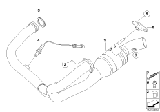 Części układu wydechowego z mocowaniem (18_0757) dla BMW HP2 Sport (0458, 0468) ECE