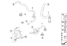 Przewody paliwa/Elementy mocujące (13_1252) dla BMW 5' E61 LCI 520d Tou ECE