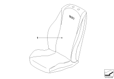 Poly Seat Vest (03_2624) dla BMW 1' E82 128i Cou USA
