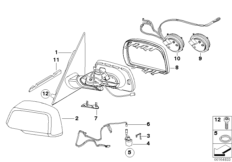 Lusterko zewnętrzne (S430A) (51_6265) dla BMW X3 E83 LCI X3 2.5si SAV THA