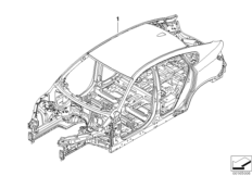 Szkielet karoserii (41_1838) dla BMW X6 E72 Hybrid Hybrid X6 SAC ECE