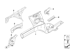 Wnęka koła przednia (41_1370) dla MINI Cabrio R52 Cooper Cabrio USA