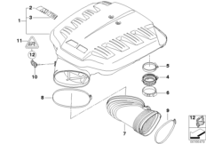 Kolektor ssący (11_4129) dla BMW 3' E90 LCI M3 Lim USA