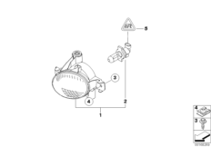 Lampa przeciwmgłowa (63_0867) dla BMW 1' E87 118d 5-d ECE