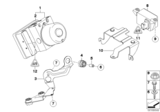 Agregat hydr. DSC/Mocowanie/Czujniki (34_1289) dla BMW Z4 E85 Z4 2.5i Roa USA