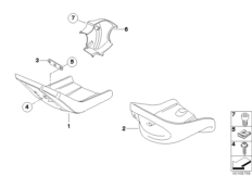 Osłona dolna pojazdu/Osłona łańcucha (11_1872) dla BMW F 650 97 (0162) ECE