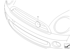 Zubehör und Nachrüstungen (03_1869) dla MINI Cabrio R52 Cooper S Cabrio USA