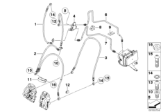 Przewód hamulcowy przedni ABS (34_1669) dla BMW F 800 GS 11 (0225) BRA