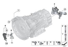 Skrzynia bieg., mocowanie/Elementy dod. (28_0001) dla BMW 3' E92 LCI M3 Cou USA