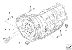 Skrzynia bieg., mocowanie/Elementy dod. (24_1109) dla BMW 7' F02 750Li Lim USA