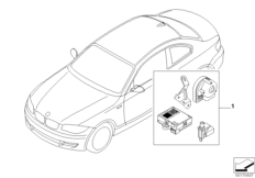 Zestaw doposażenia - autoalarm (03_0951) dla BMW 1' E88 128i Cab USA