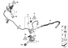 Pompa wysokociśnieniowa/przewody (13_1269) dla BMW X5 E70 LCI X5 50iX SAV ECE