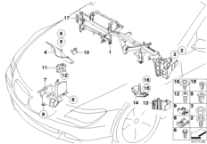 Różne elementy nadwozia (51_5278) dla BMW 6' E64 630i Cab ECE