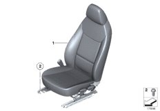 Fotel przedni kompletny (52_3497) dla BMW Z4 E89 Z4 35i Roa ECE