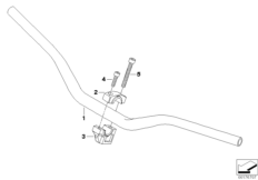 Kierownica (32_1788) dla BMW G 450 X (0145) ECE