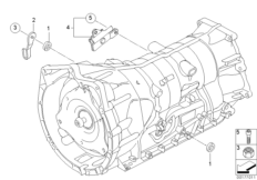 GA6HP19Z gearshift components (24_1096) dla BMW 5' E61 LCI 535xi Tou USA